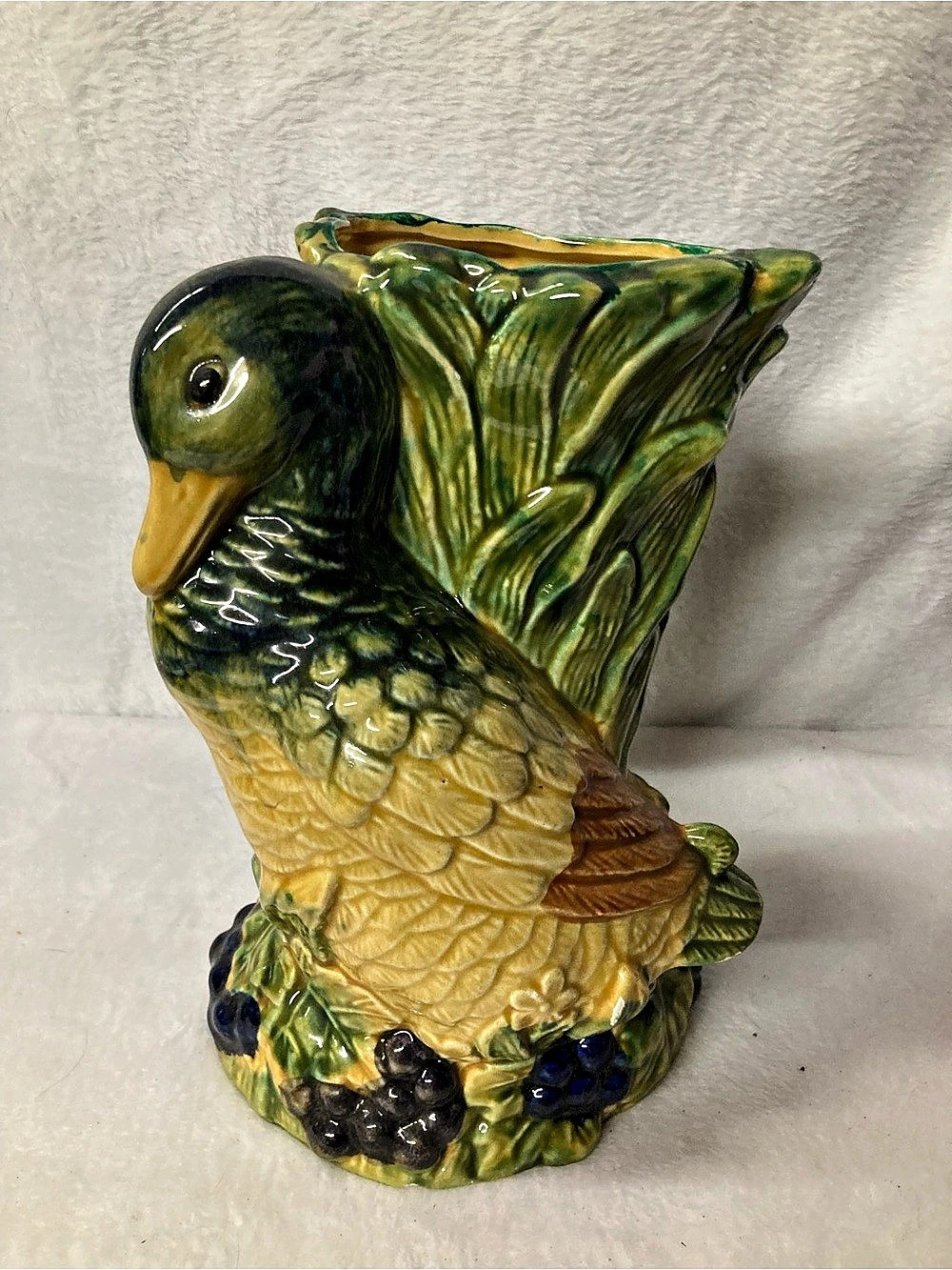 Formalities Duck pitcher Green & Yellow Ceramic Pitcher